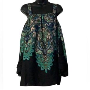 Zac & Rachel Bohemian Print Off The Shoulder Blouse